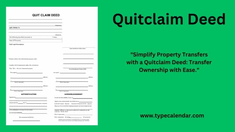Free Printable Quitclaim Deed Templates [PDF, Word] Example Filled Out