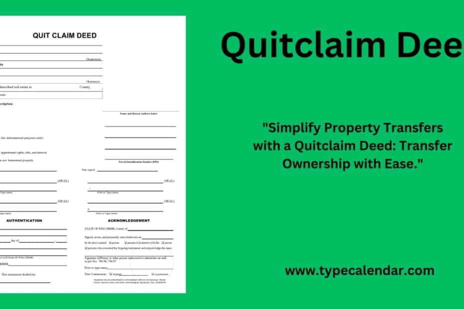 Quitclaim Deed