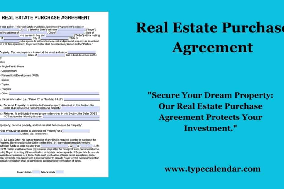 Real Estate Purchase Agreement