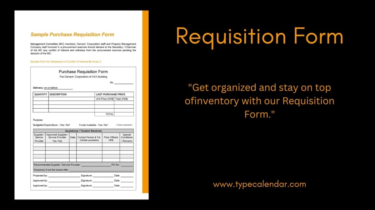 Free Printable Requisition Form Templates [PDF, Excel] Recruitment