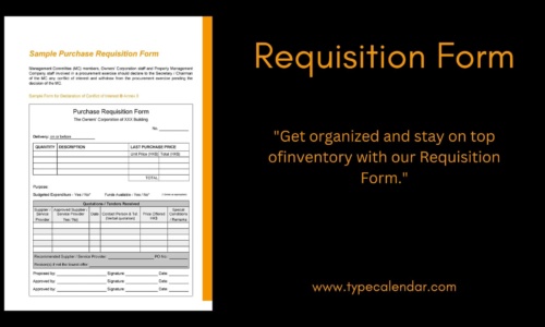 Free Printable Requisition Form Templates [PDF, Excel] Recruitment