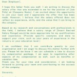 Salary Negotiation Letter