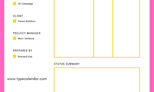 Free Printable Status Report Templates [Word, Excel, PDF]
