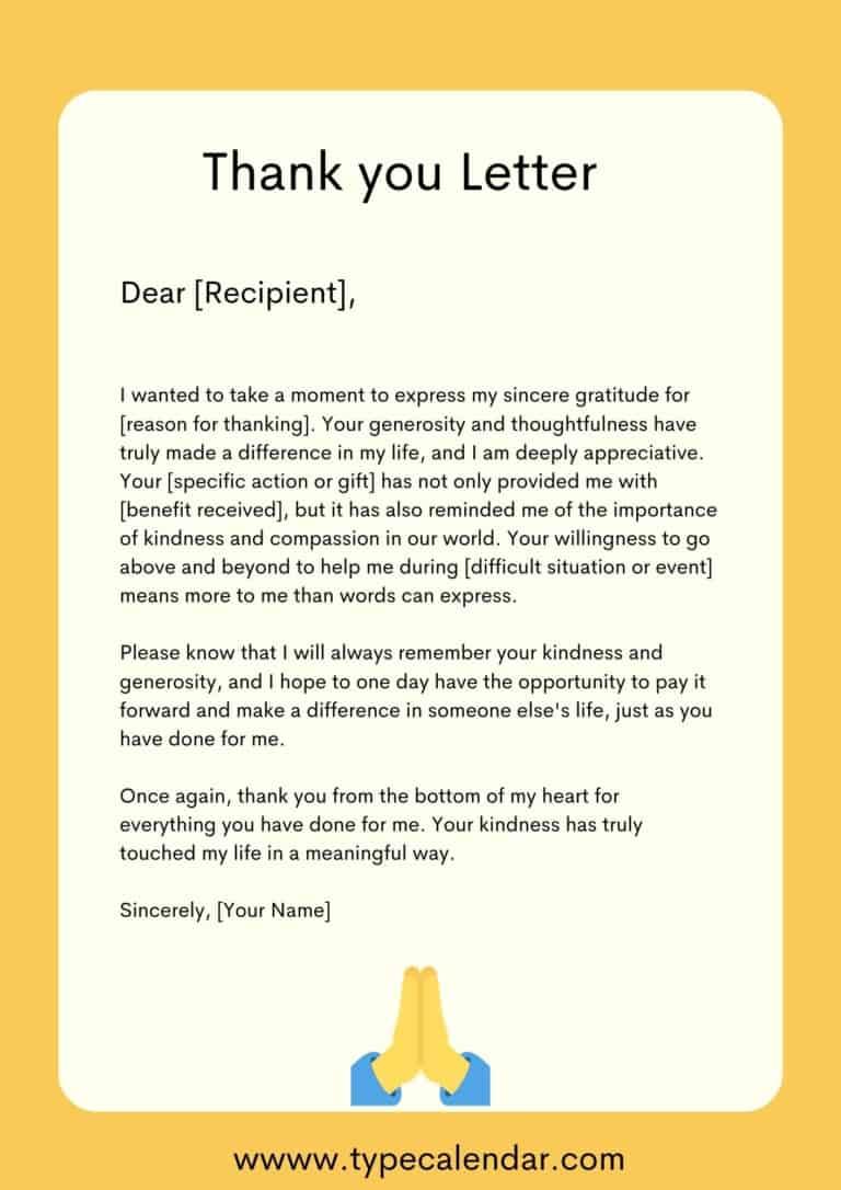 Free Printable Thank You Letter Templates [PDF] Students, Scholarship, Interview