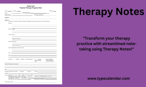 Free Printable Therapy Notes Templates [PDF] Progress Notes