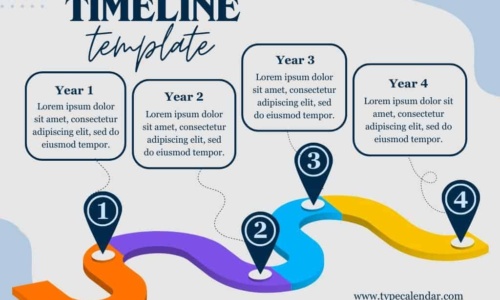 Free Printable Timeline Templates [Word, Excel] Historical