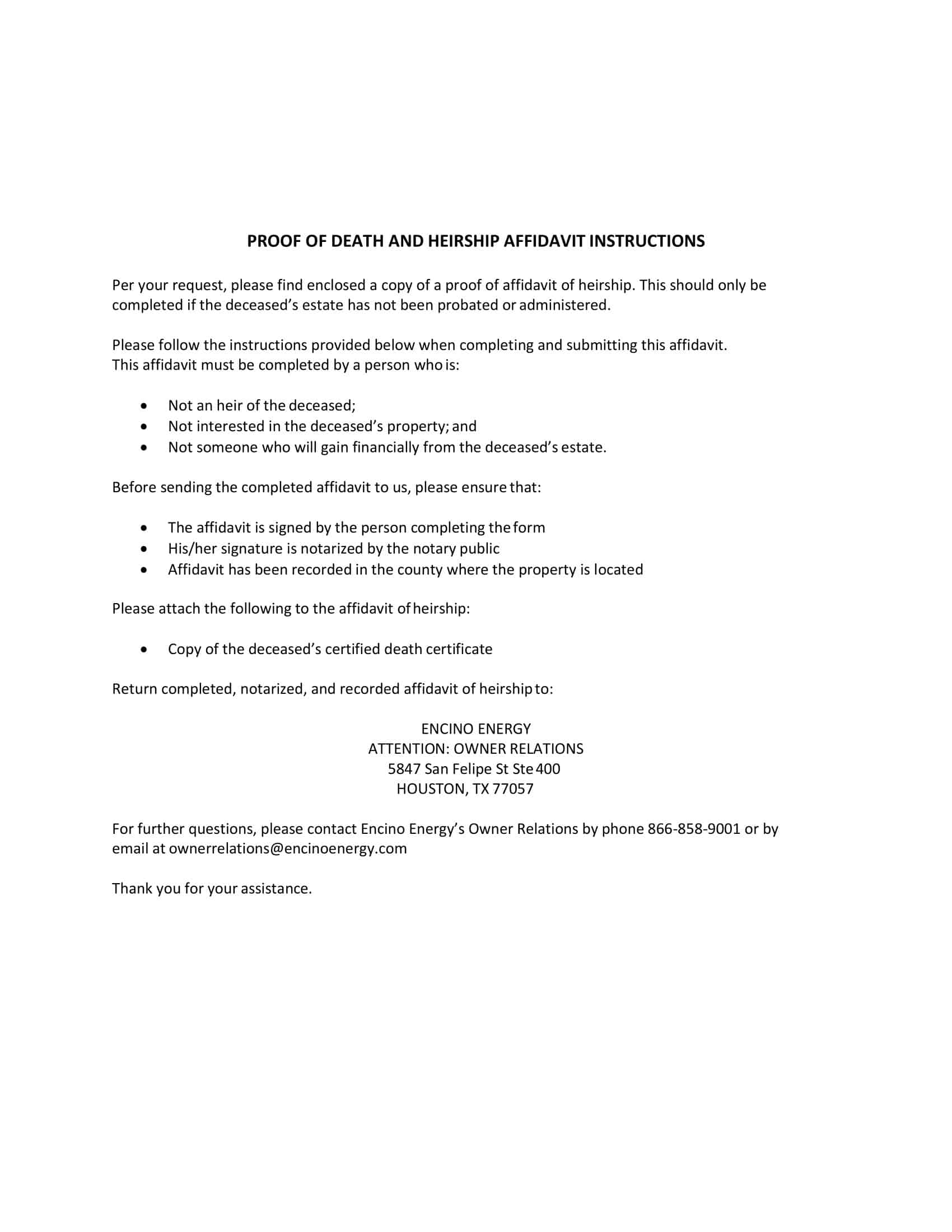 affidavit of heirship in texas form affidavit of heirship in texas form