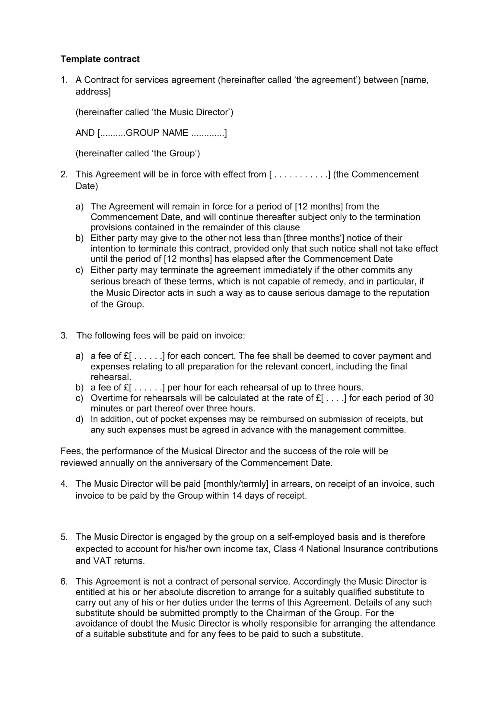 artist management contract template pdf artist management contract template pdf