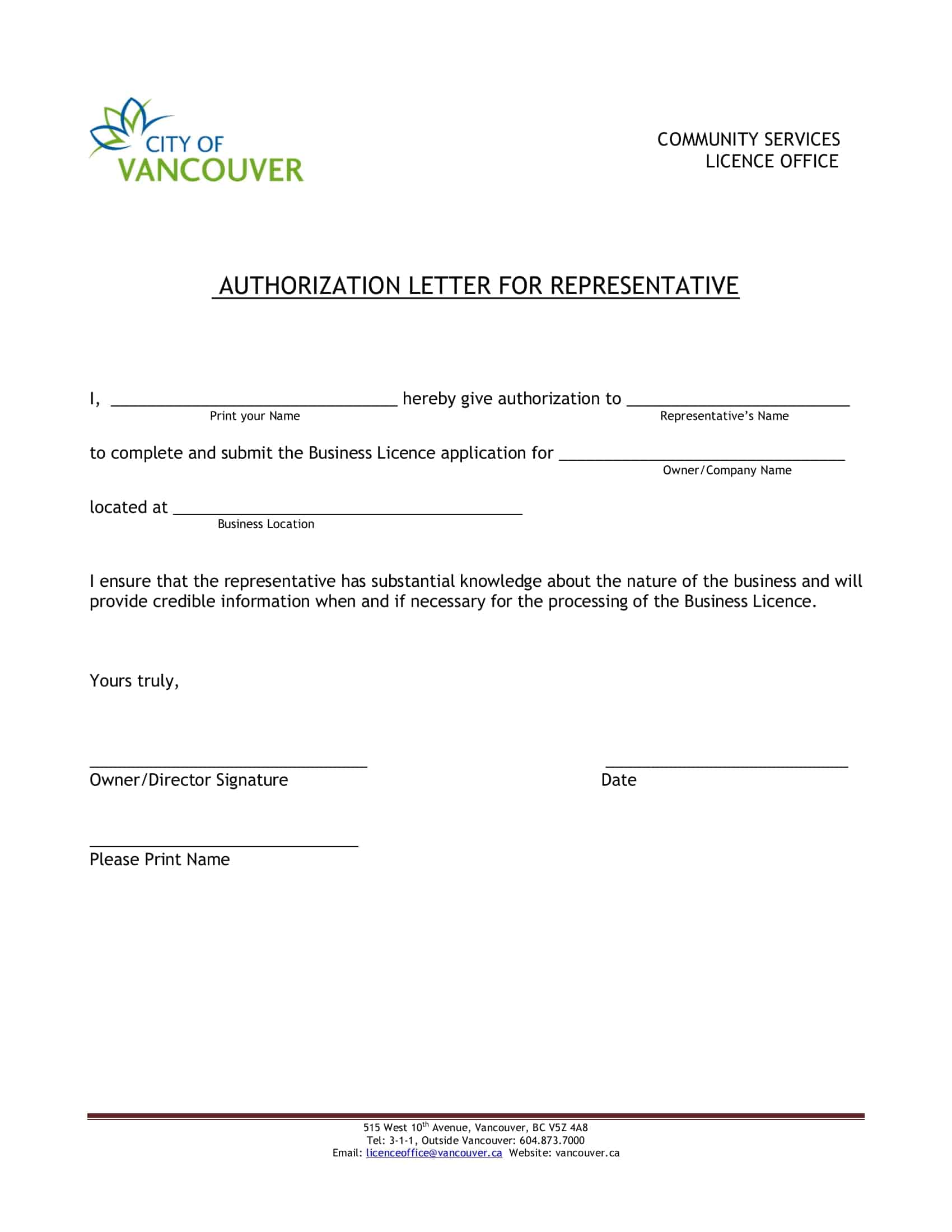 Free Printable Authorization Letter Templates Word PDF Claim free-printable-authorization-letter-templates-word-pdf-claim