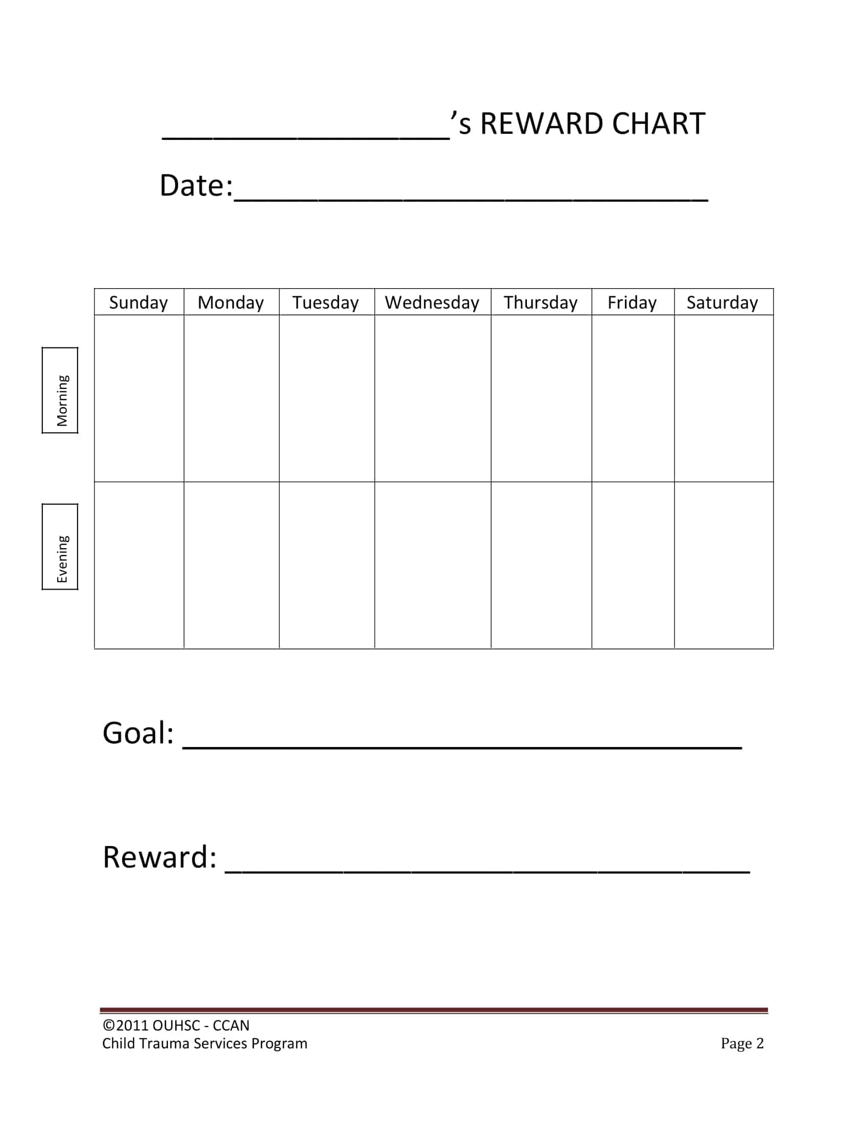 Free Daily Behavior Chart Templates Free Daily Behavior Chart Templates