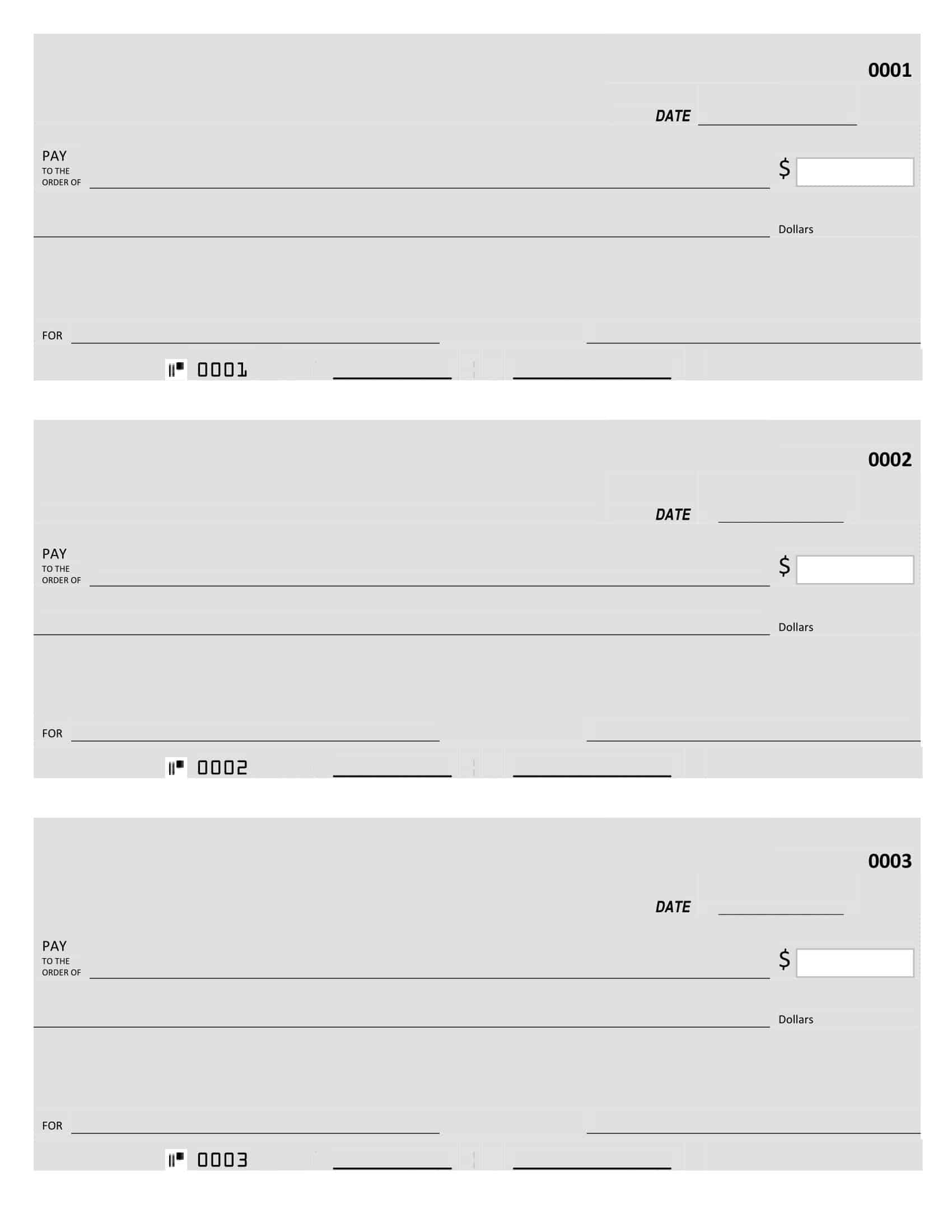 Blank Business Check Template Blank Business Check Template