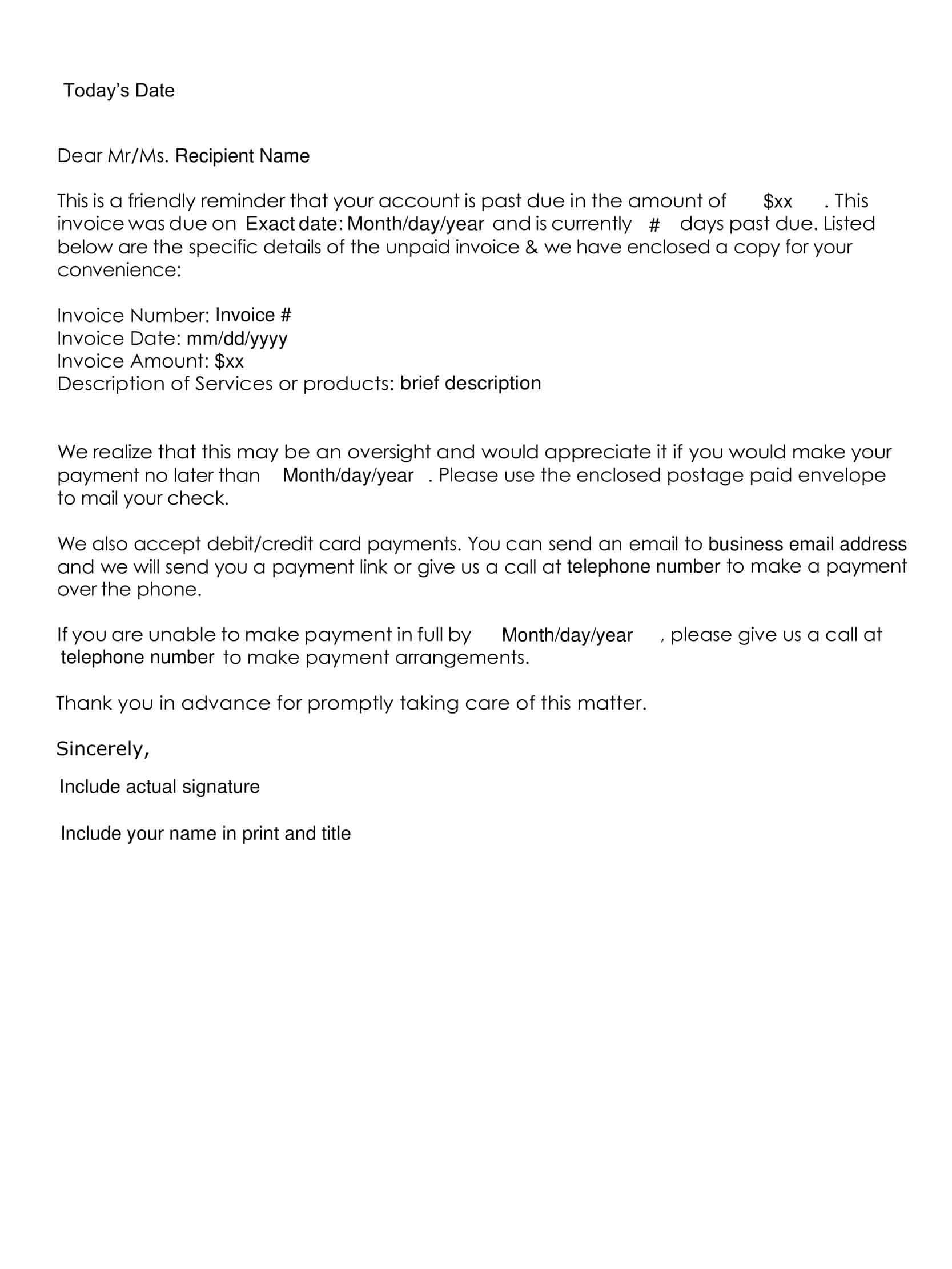 collections letter collections letter