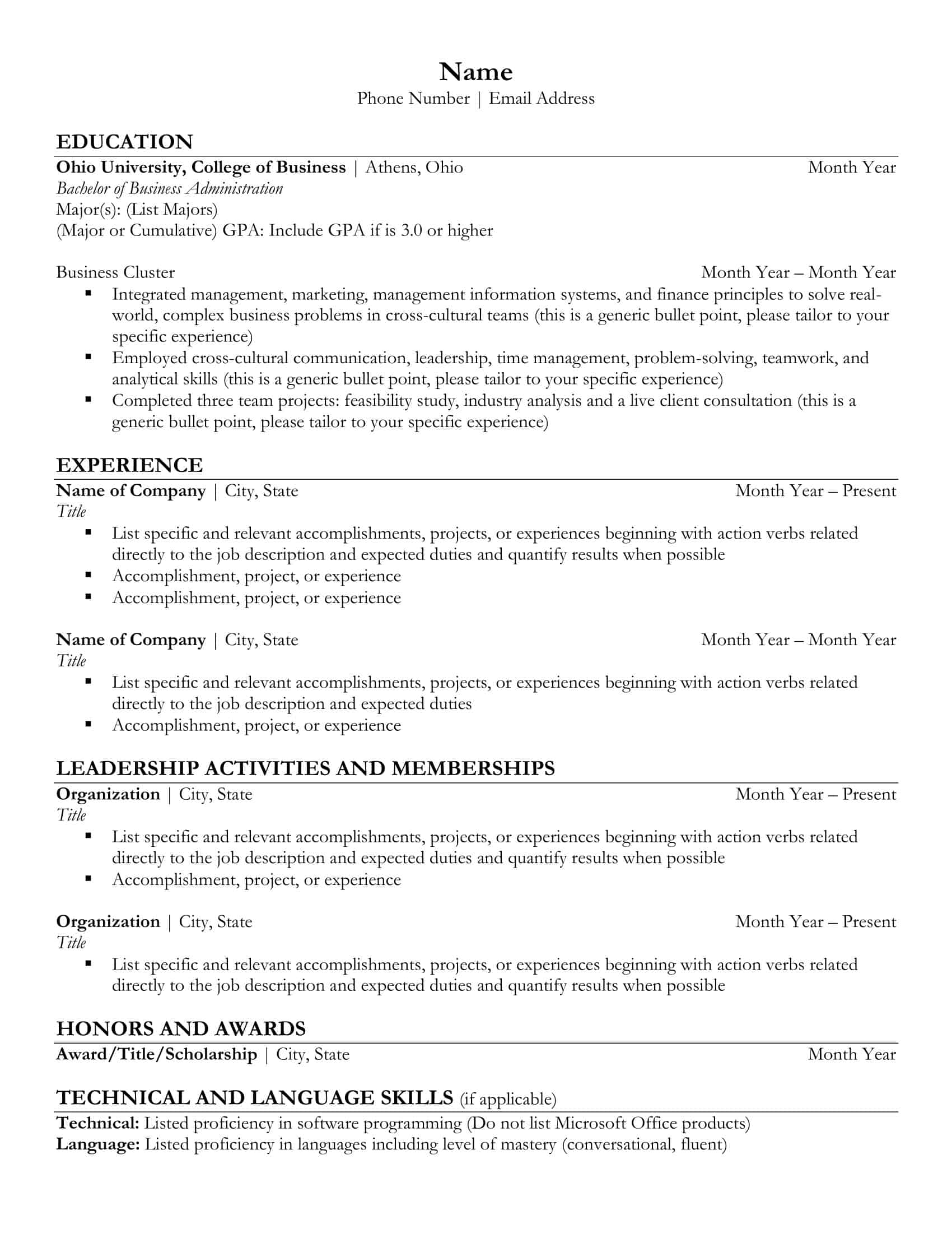 college grad resume college grad resume