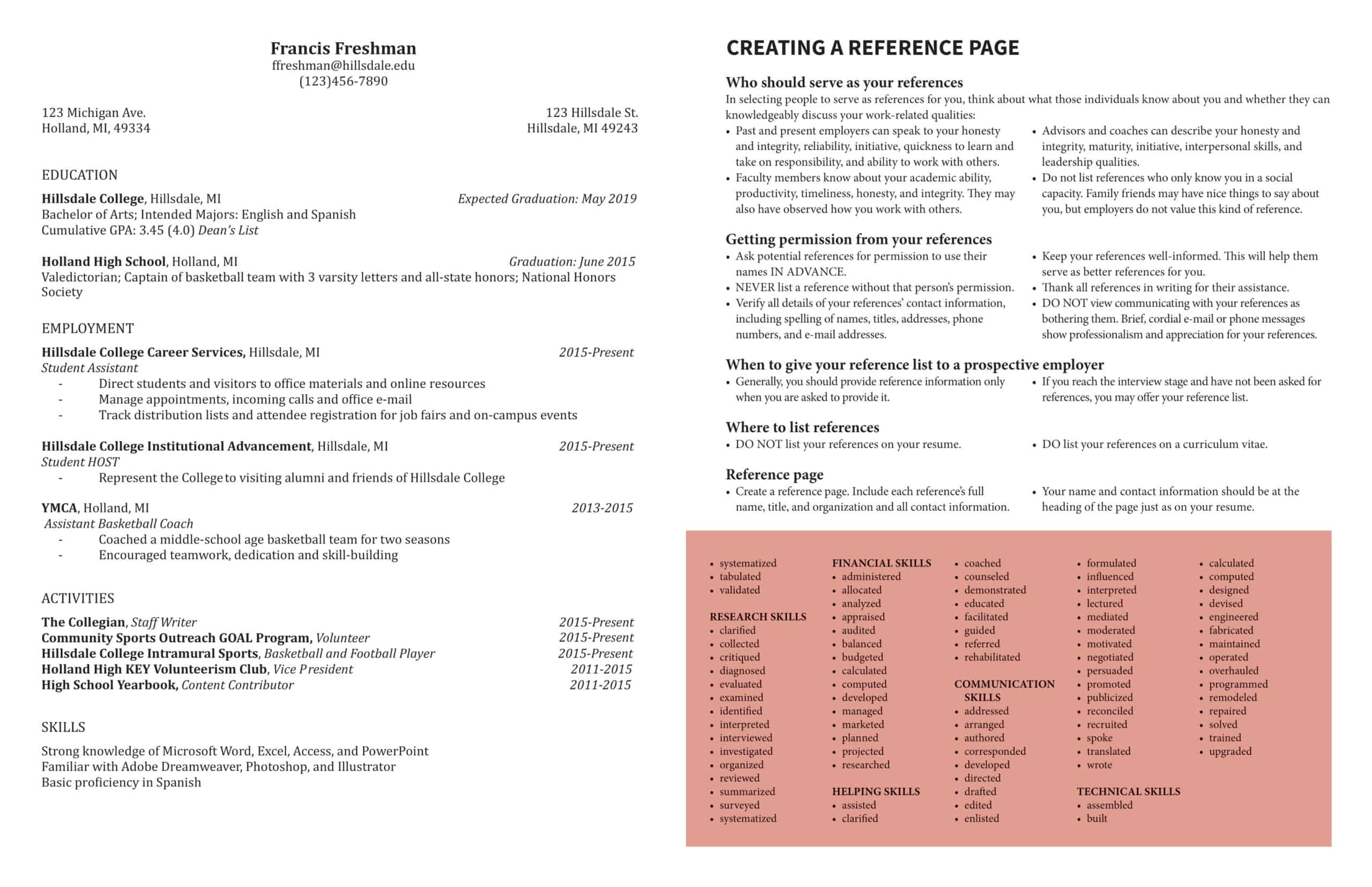 college resume template college resume template