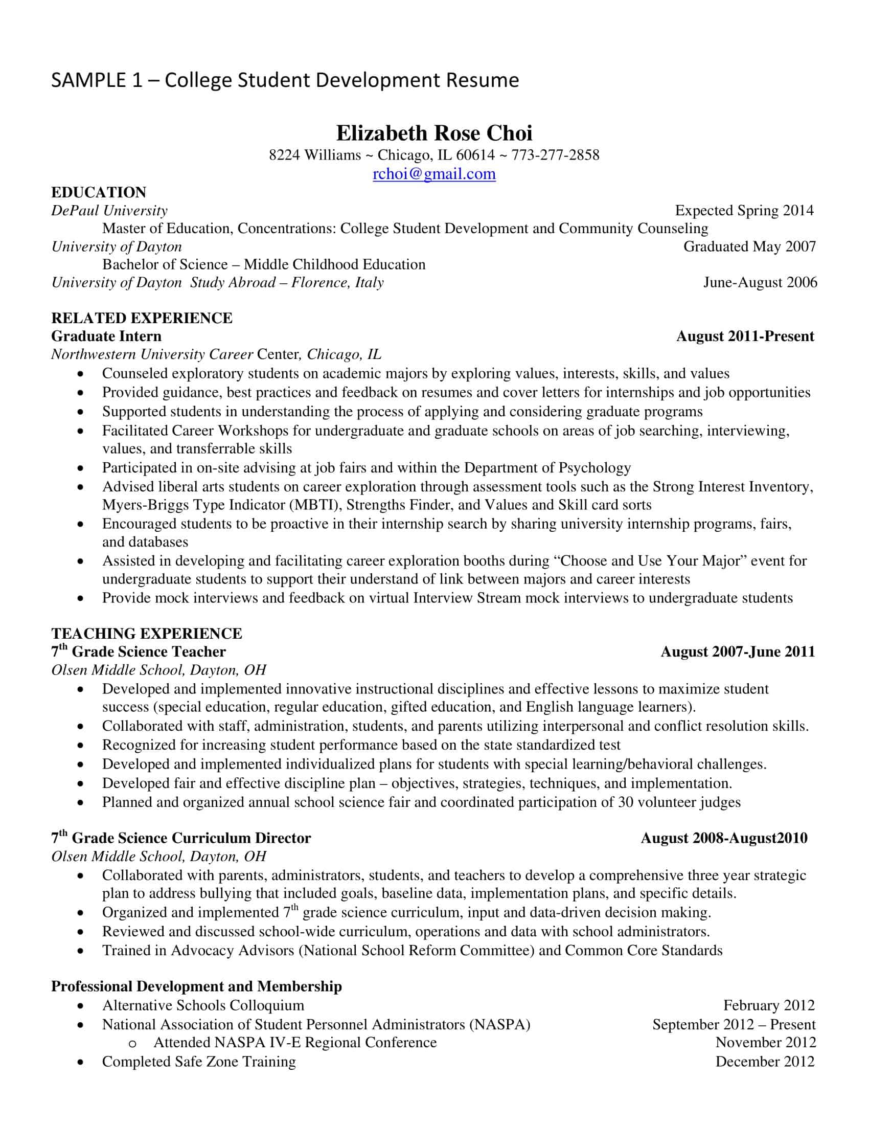 college student resume examples college student resume examples