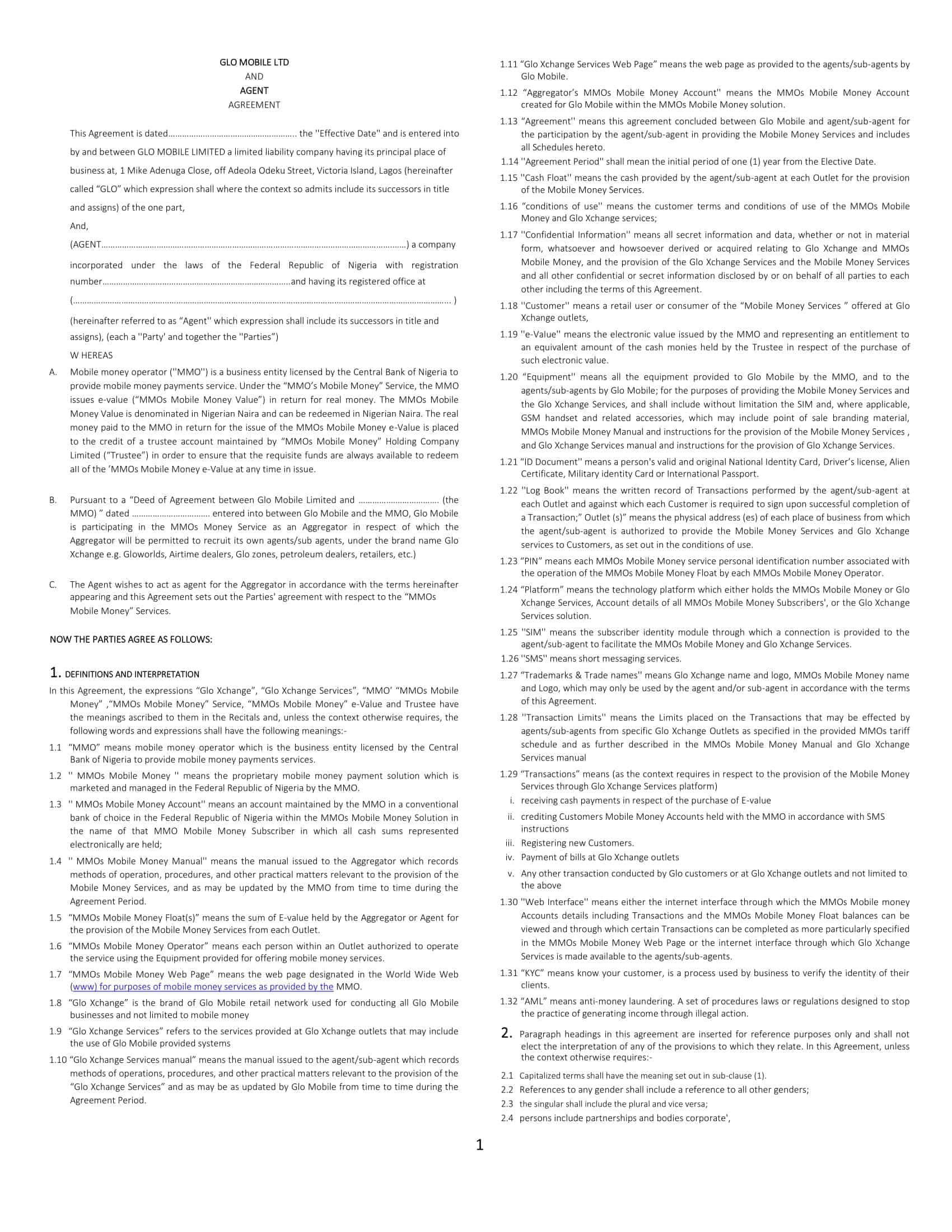 editable free agency agreement blank editable free agency agreement blank