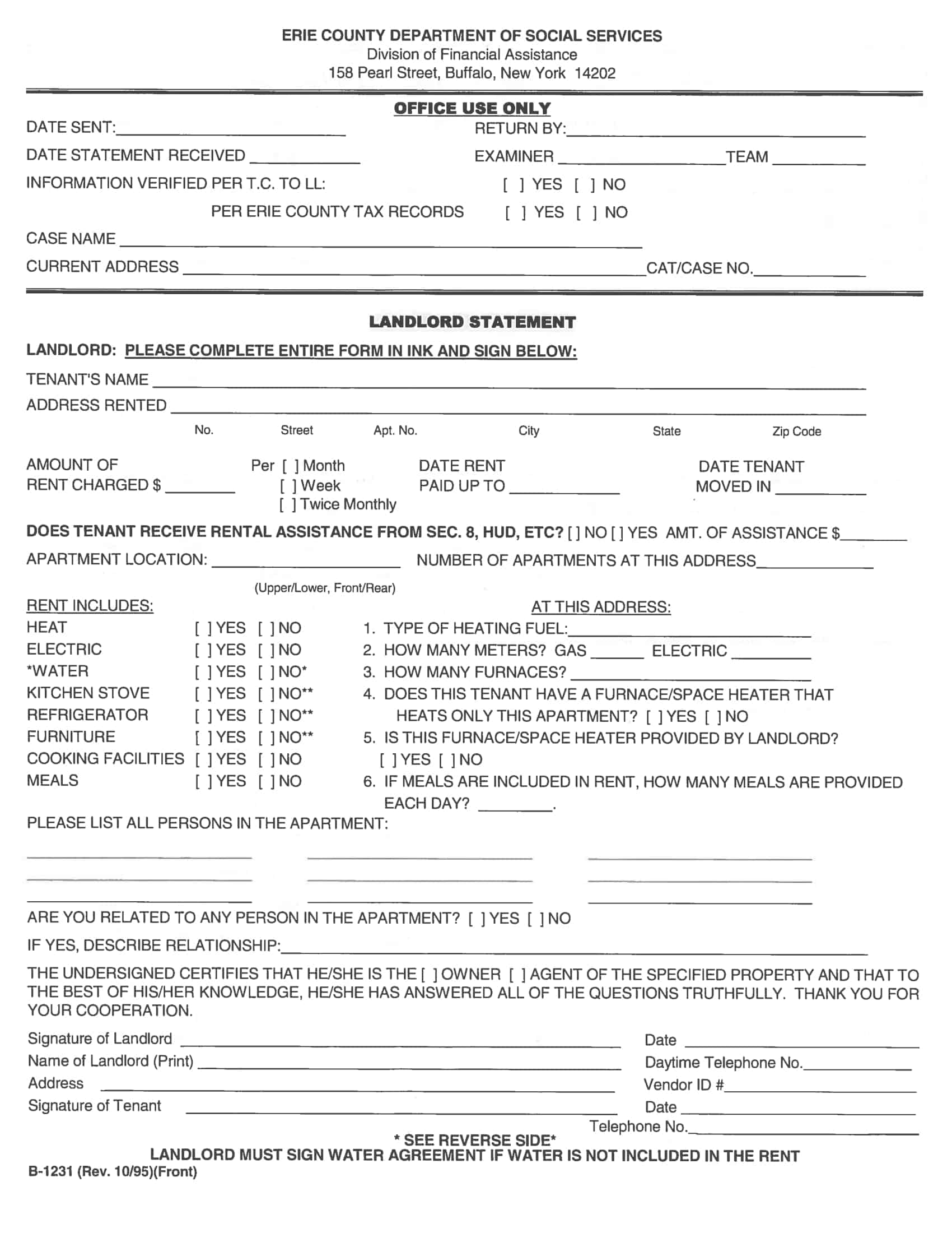 erie county landlord statement erie county landlord statement