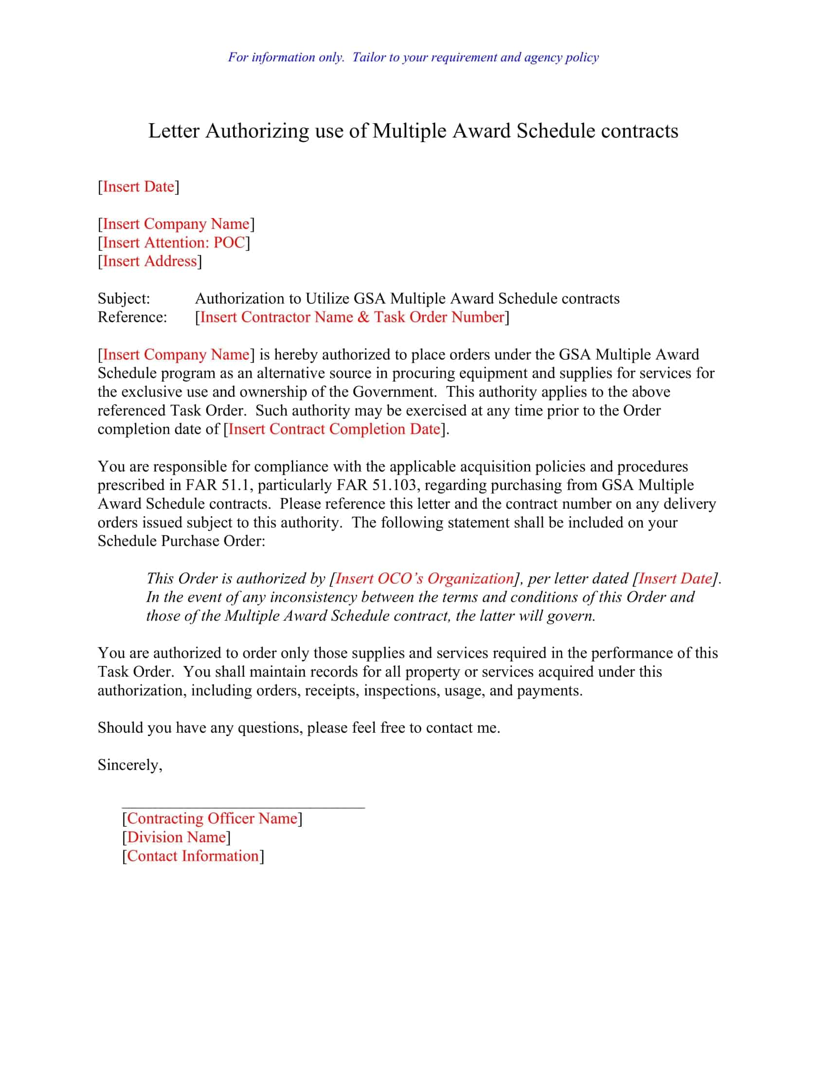 example of authorization letter example of authorization letter