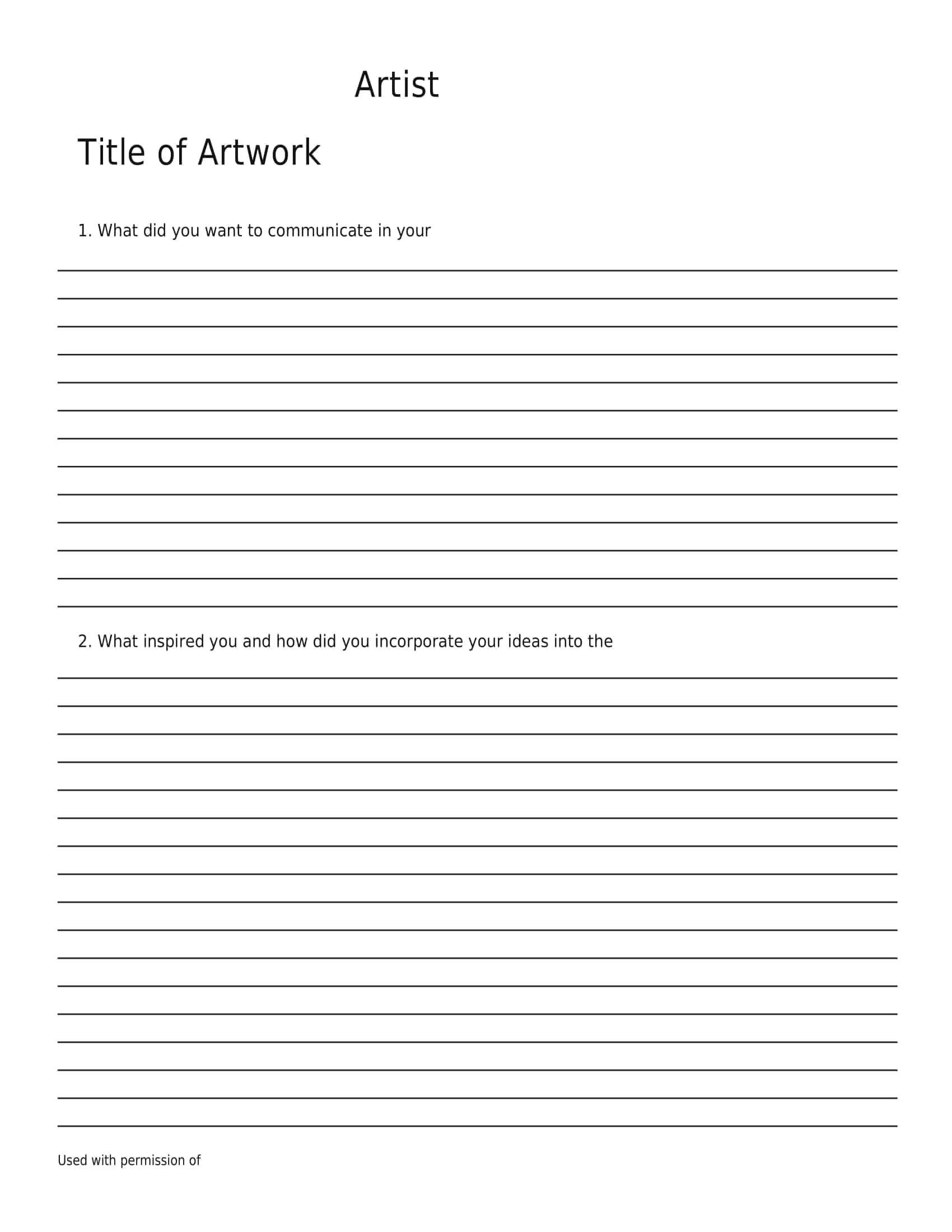 examples of artists statements examples of artists statements