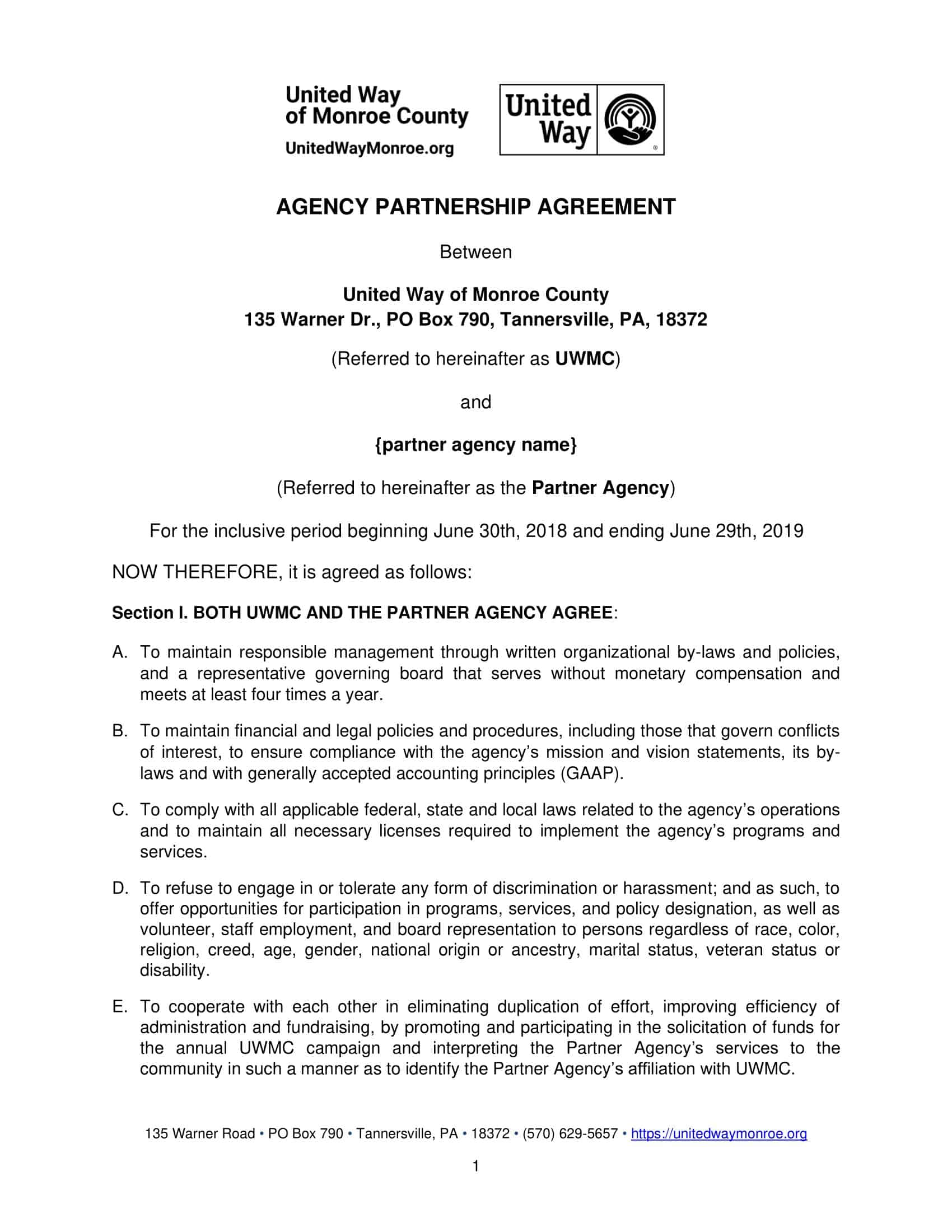 fillable agency agreement template fillable agency agreement template