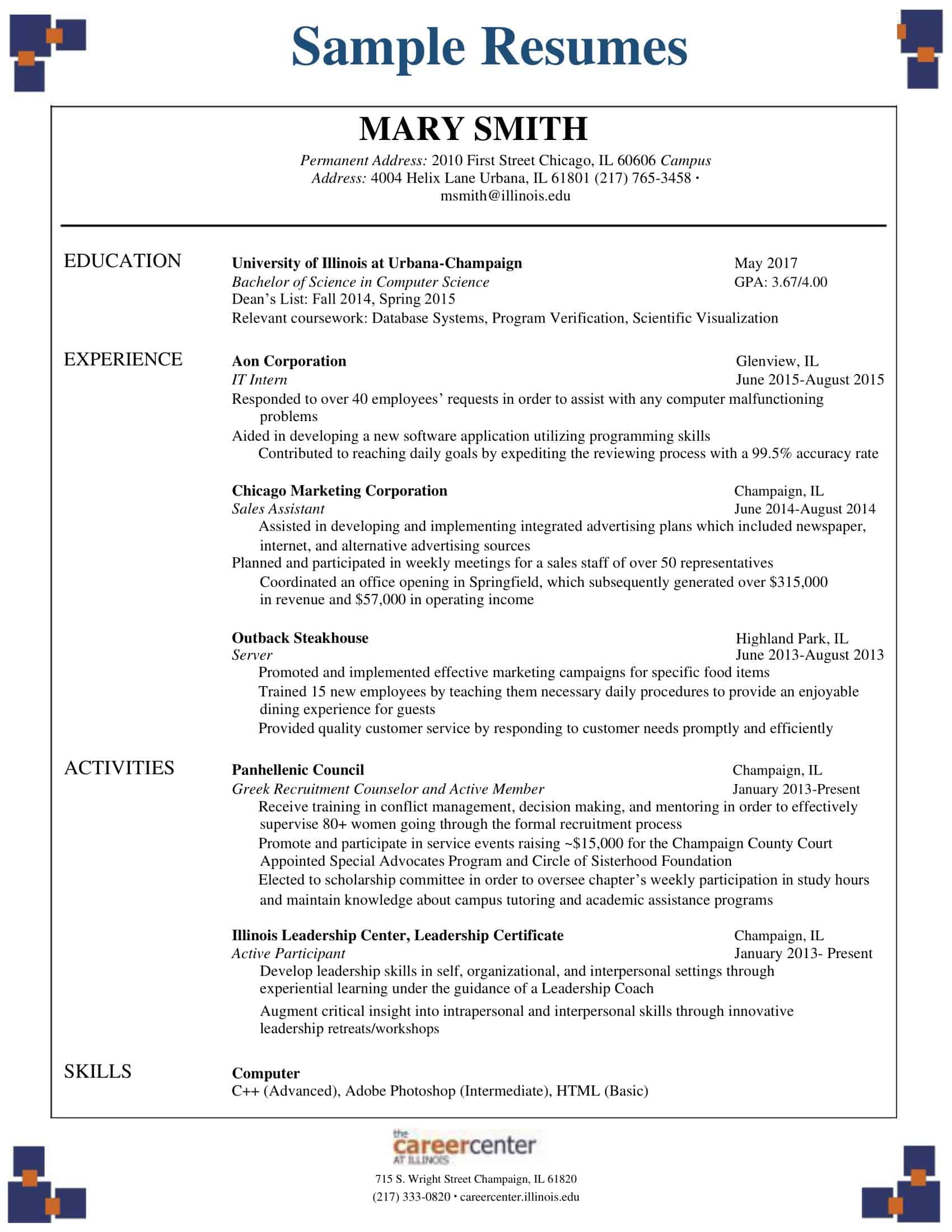 free college resume templates free college resume templates
