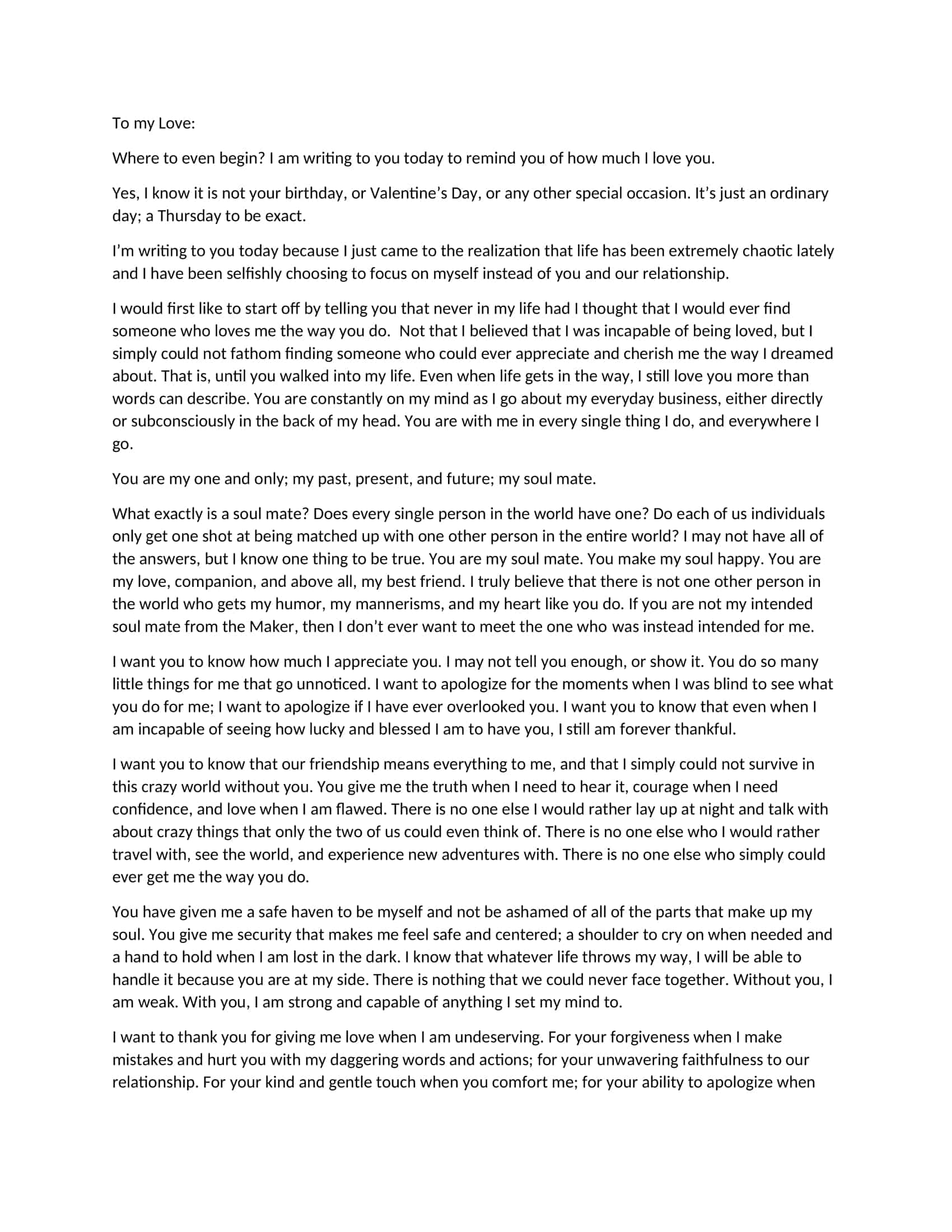 love letter to my wife love letter to my wife