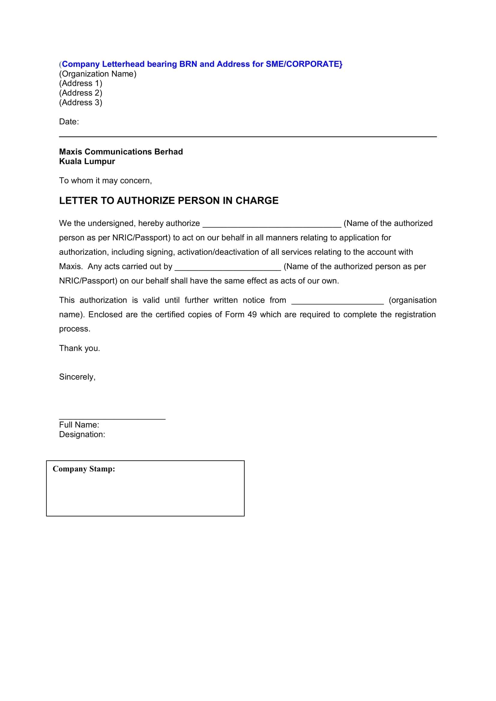 mc authority letter mc authority letter