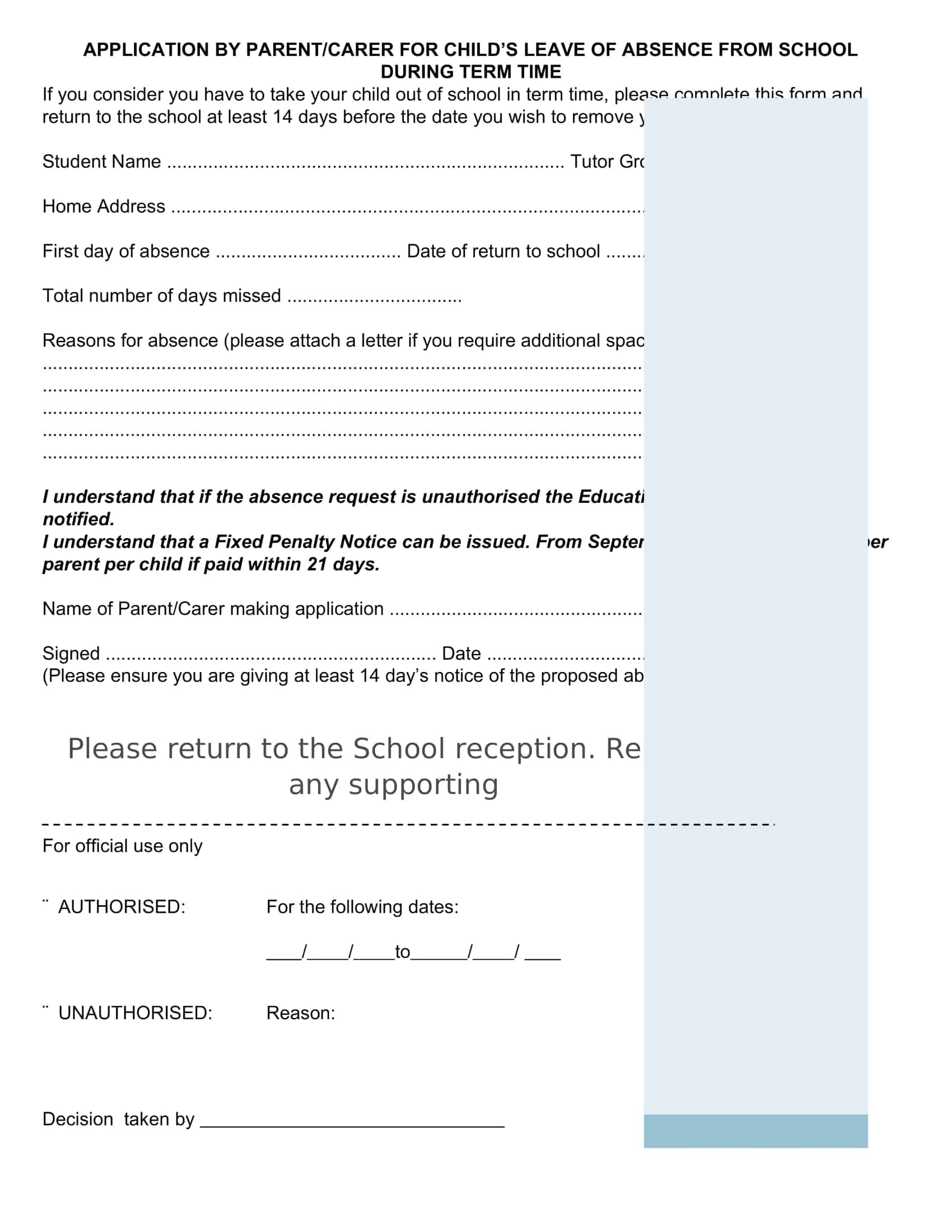 mental health leave of absence from work letter mental health leave of absence from work letter