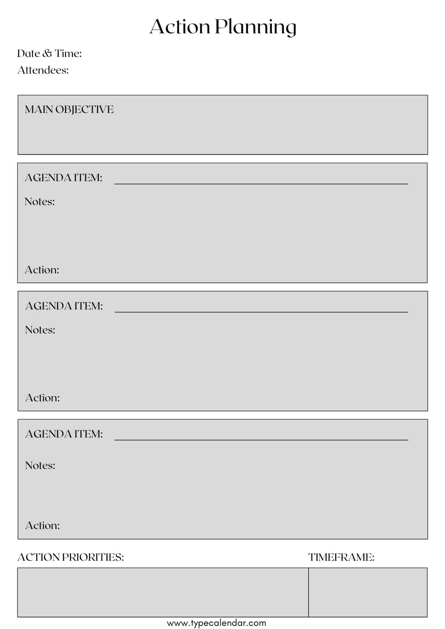 plan of action plan of action