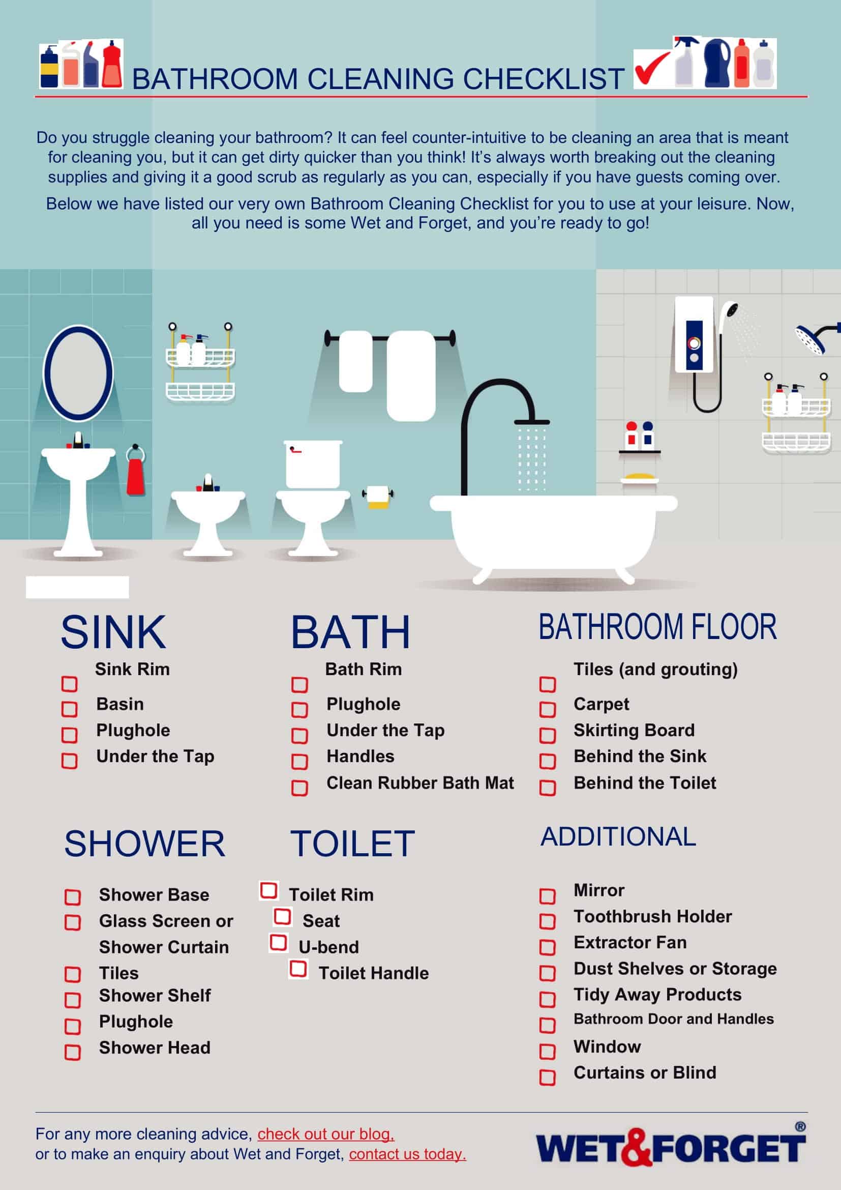 printable bathroom cleaning checklist printable bathroom cleaning checklist