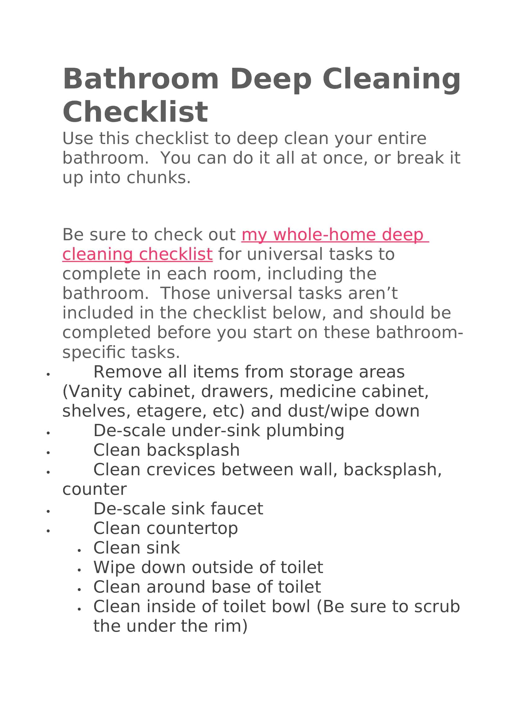 printable restaurant bathroom cleaning checklist printable restaurant bathroom cleaning checklist