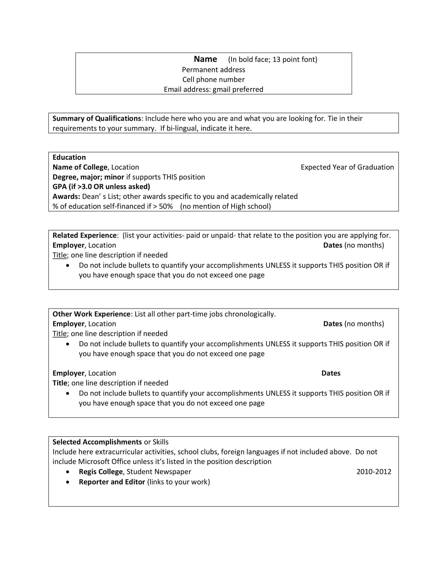 recent college graduate resume examples recent college graduate resume examples