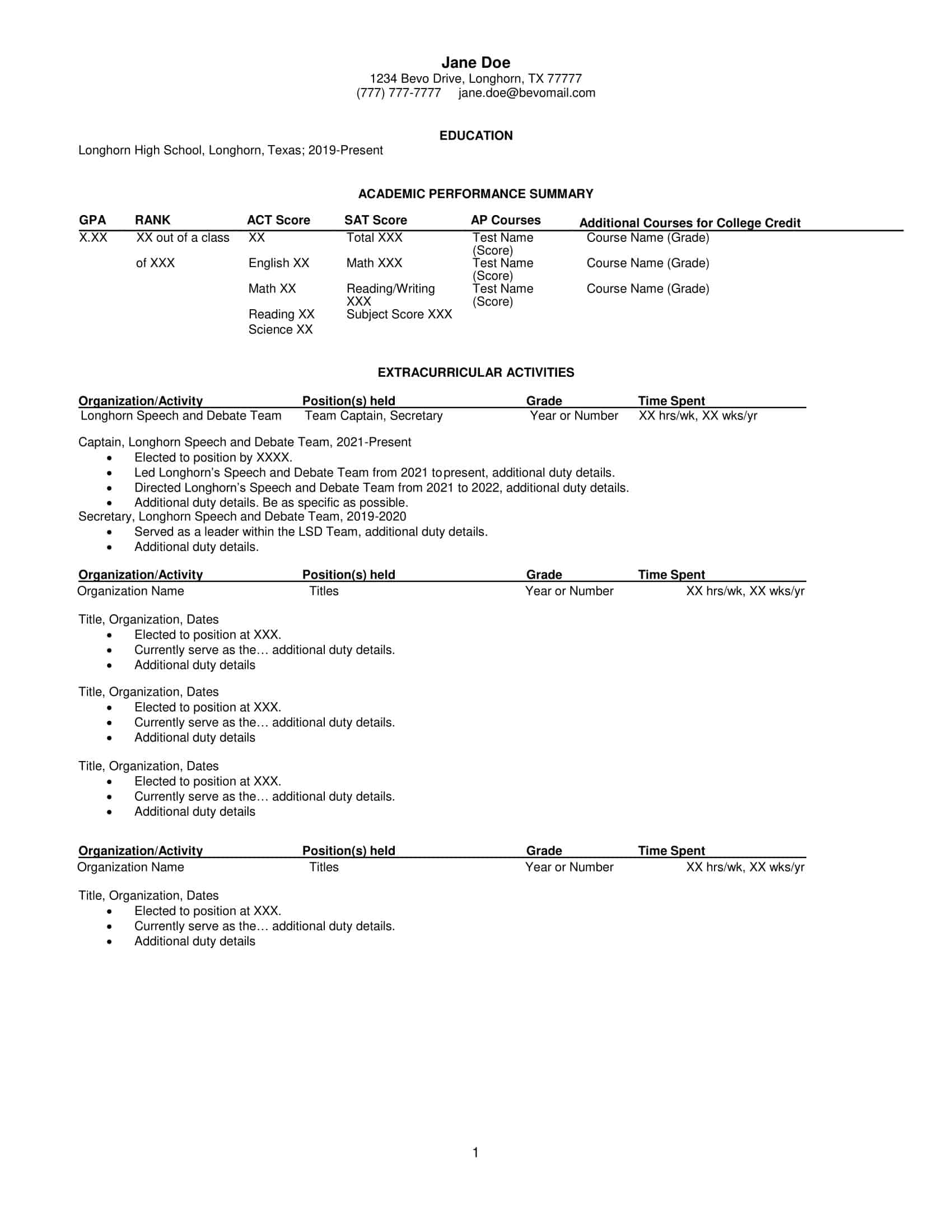 resume example college student resume example college student