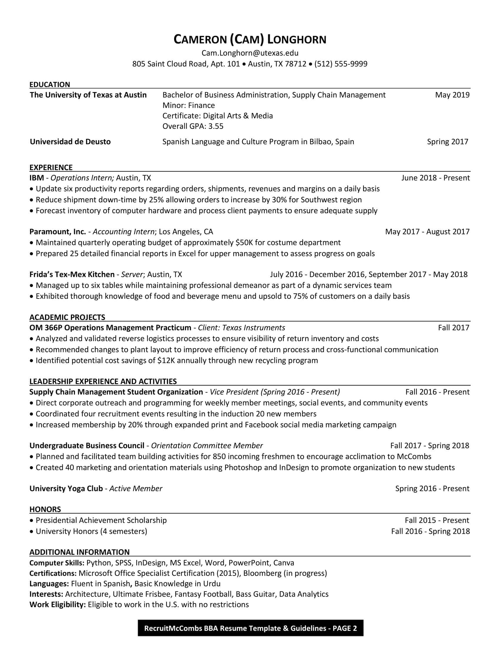 resumes for college students resumes for college students