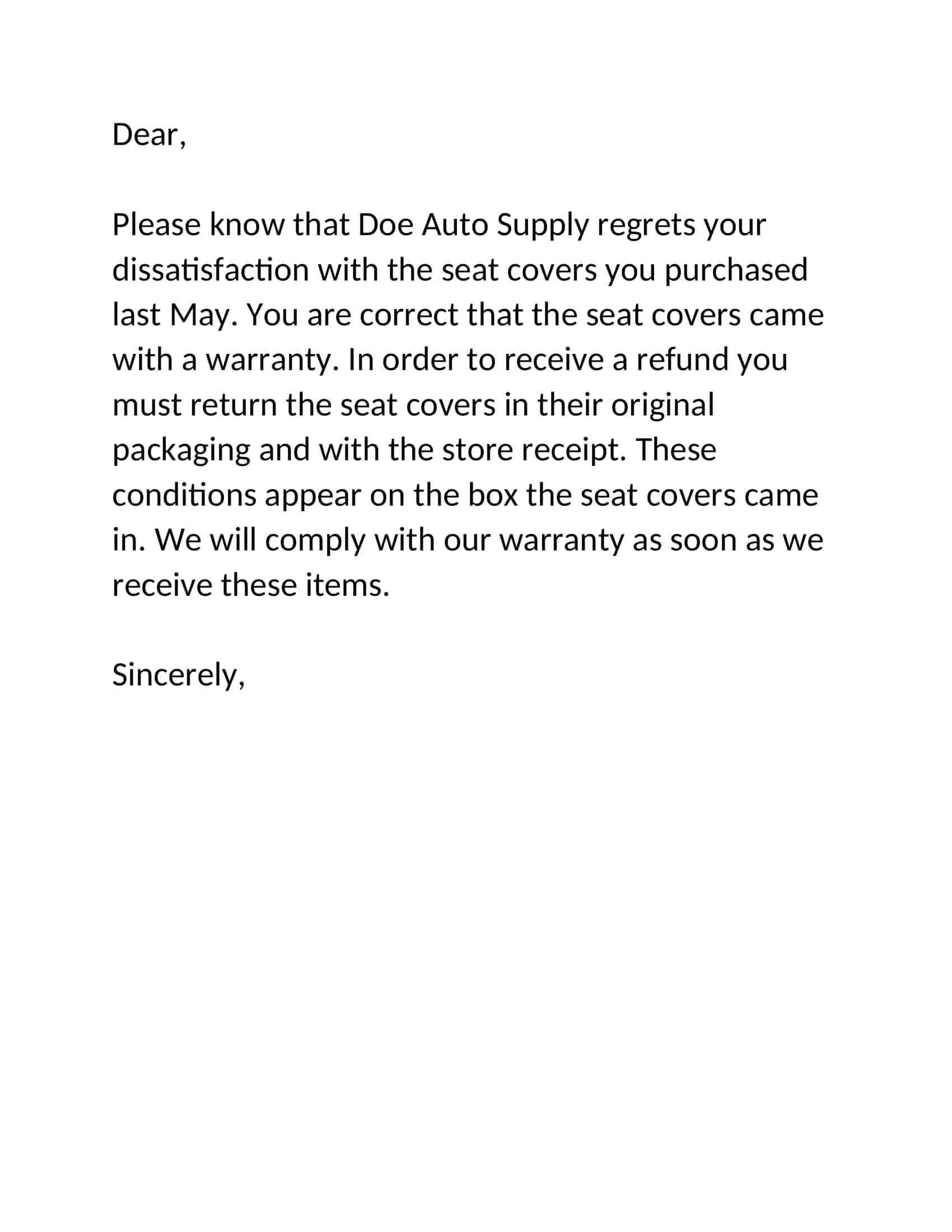 sample letter of price adjustment sample letter of price adjustment