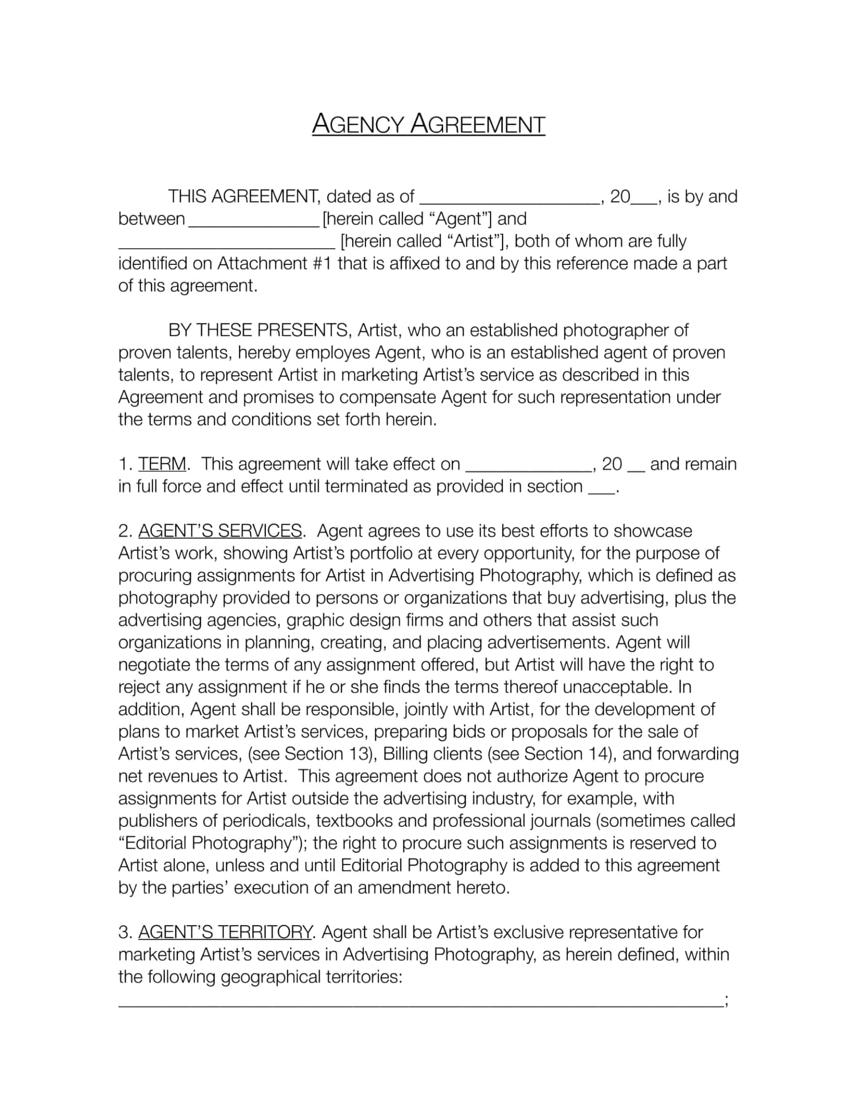 standard artist management contract standard artist management contract