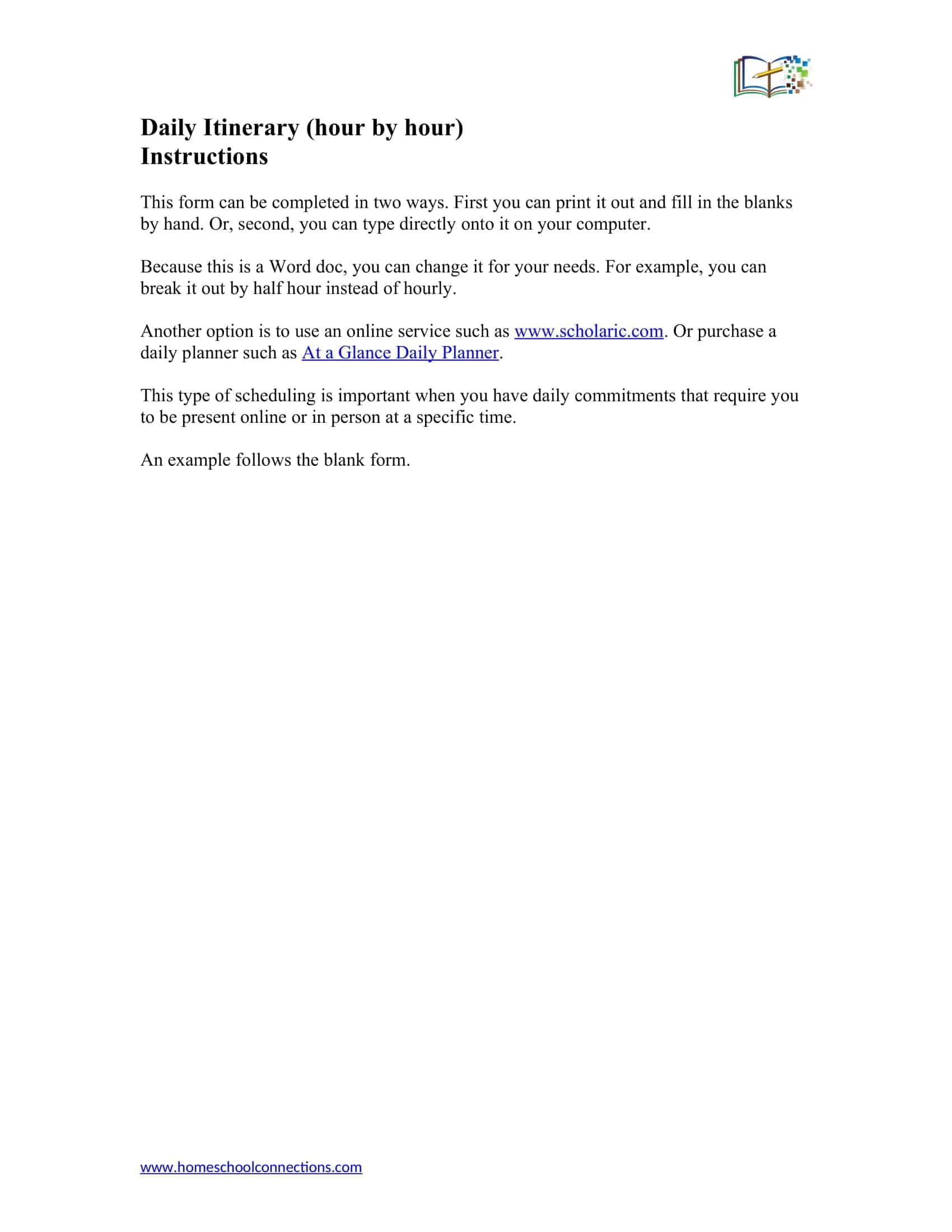 24 hour day planner 24 hour day planner