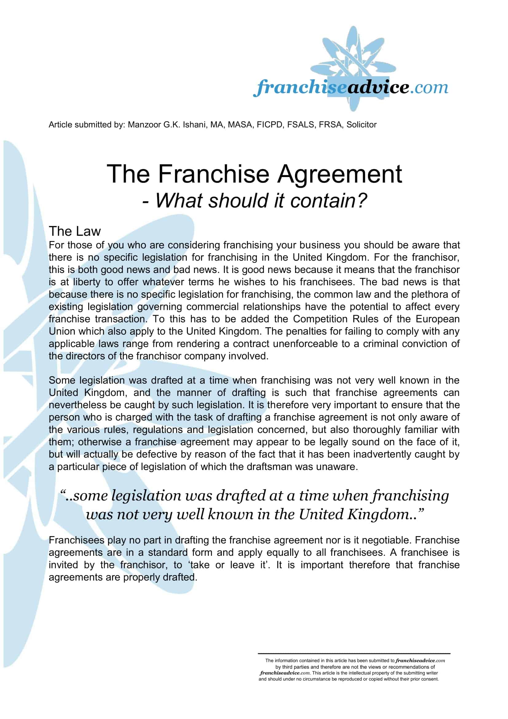 3 types of franchise agreement 3 types of franchise agreement