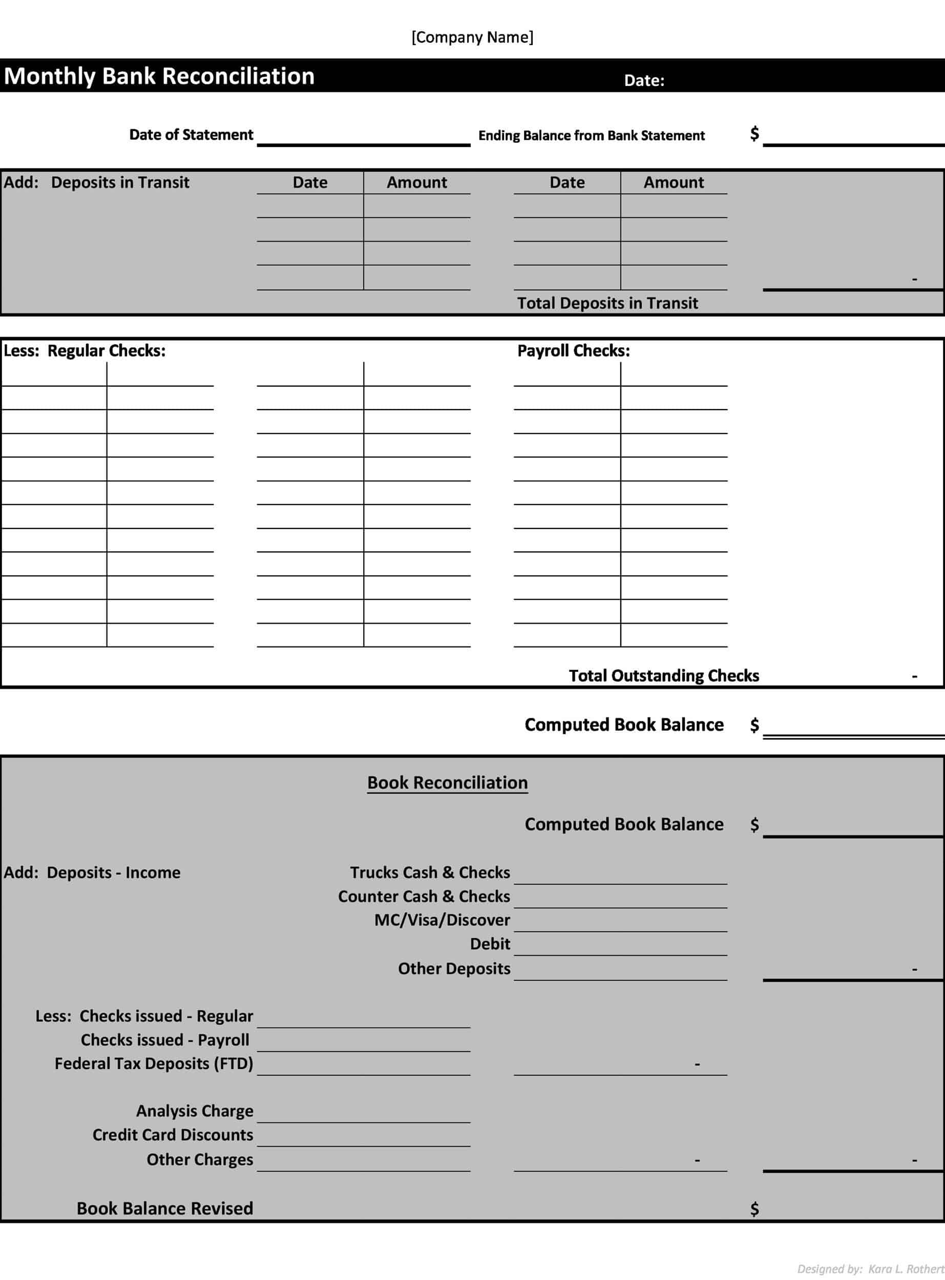 4 column bank reconciliation template 4 column bank reconciliation template