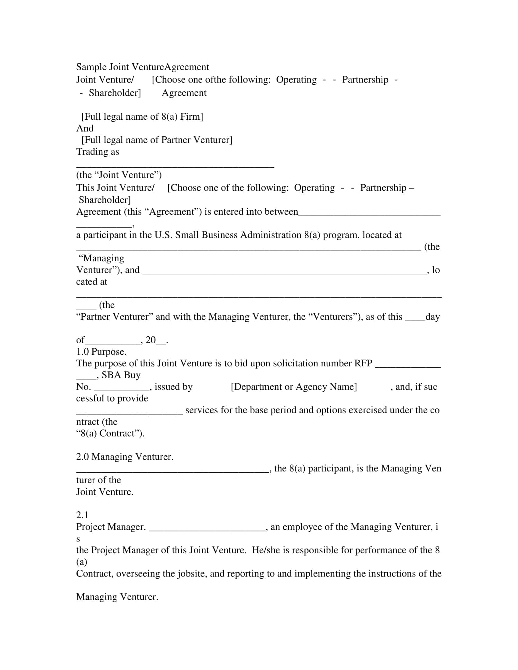 50 50 joint venture agreement 50 50 joint venture agreement
