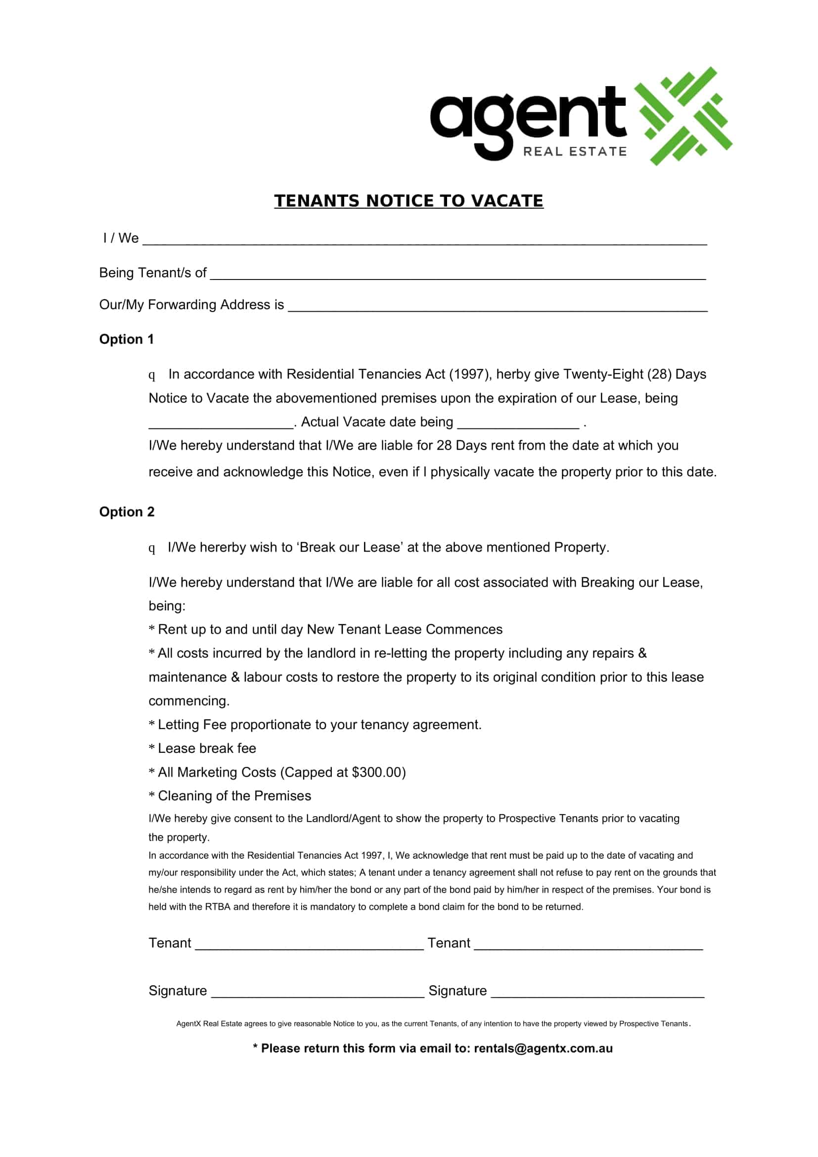 60 day notice to vacate letter template 60 day notice to vacate letter template