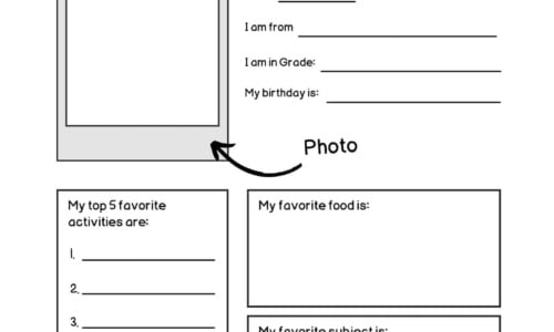 Free Printable All About Me Templates [Word, PDF] Worksheet Teachers, Adults