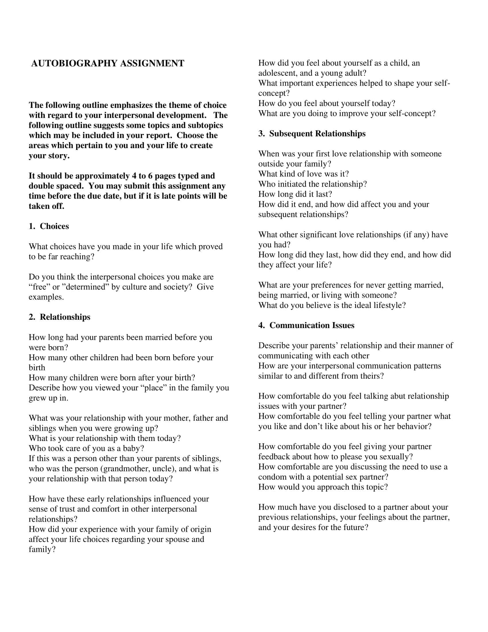 Autobiography example in PDF format Autobiography example in PDF format