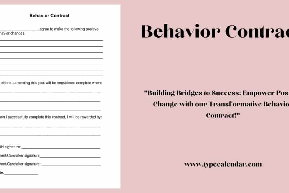 Behavior Contract
