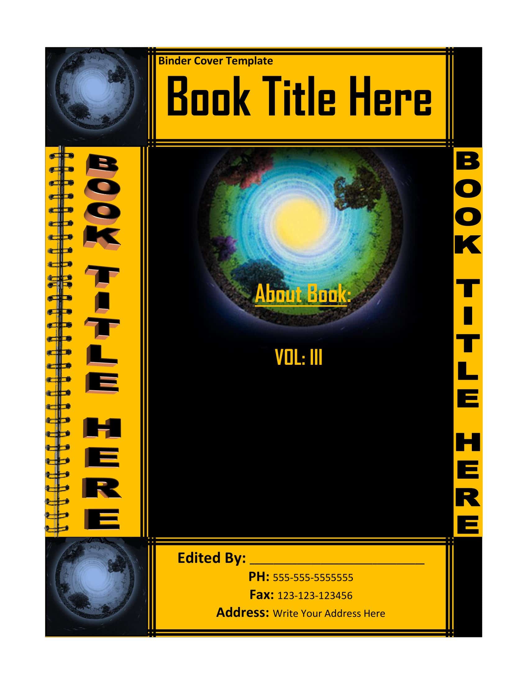 Blank Free Binder Cover Blank Free Binder Cover