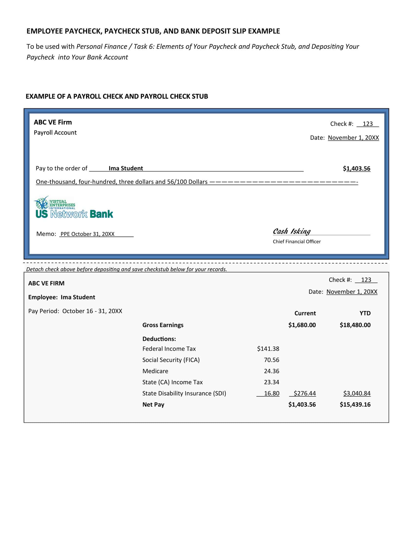 Blank Word Pay Stub Blank Word Pay Stub