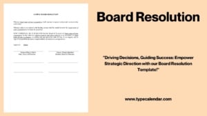 Free Printable Board Resolution Templates [PDF, Word] Examples