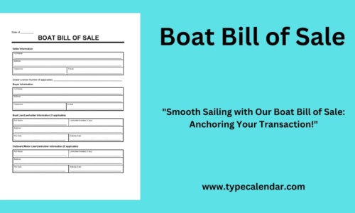 Free Printable Boat Bill of Sale Templates [Word, PDF]