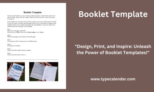 Free Printable Booklet Templates [Word, Powerpoint]