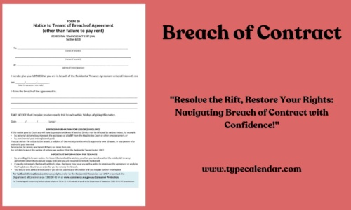 Free Printable Breach of Contract Templates [Word, PDF] Letter